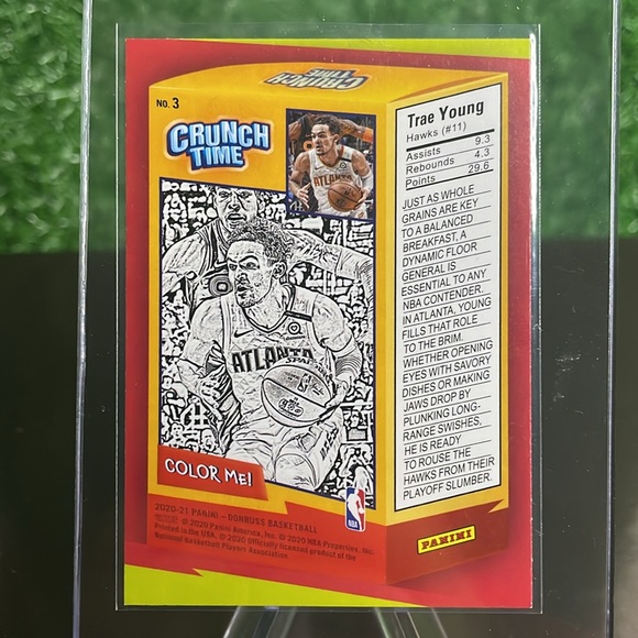 81. Panini CRUNCH TIME Trae Young CARD 2020-21 No.3 🔥🏈 - Picture 2 of 2